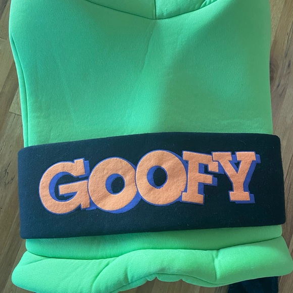 Walt Disney World Disney Parks One Size Fits All Foam Green Goofy Hat w Long Flo - Picture 3 of 6